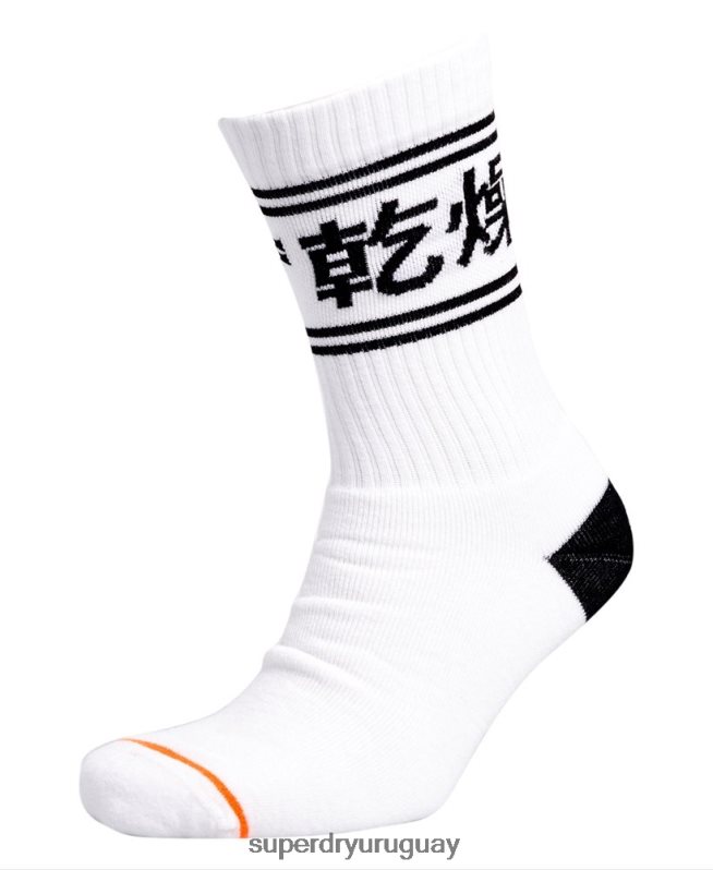 uy Superdry hombres Pack de tres calcetines de algodón orgánico Trophy Crew gris oscuro DT2N8Z1882 accesorios
