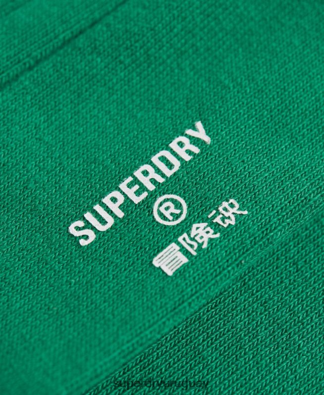 uy Superdry hombres calcetines de canalé casual de algodón orgánico verde DT2N8Z1869 accesorios