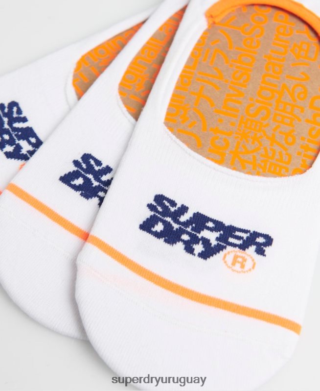 uy Superdry hombres calcetines deportivos invisibles blanco DT2N8Z1853 accesorios