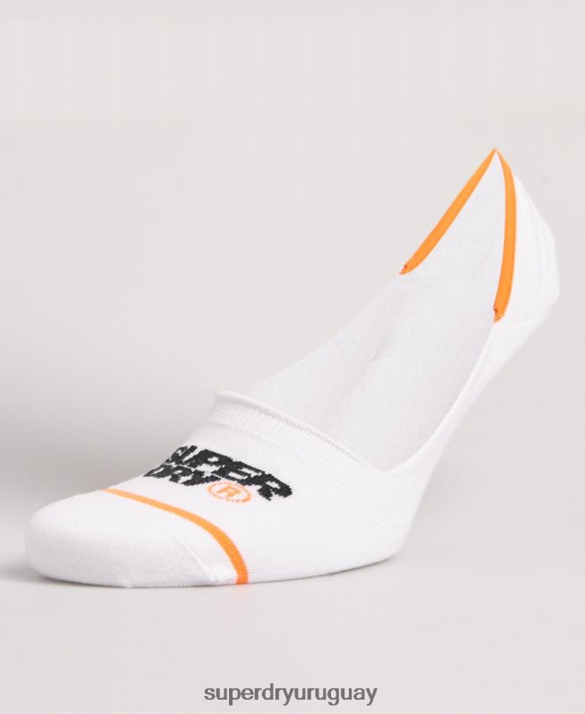 uy Superdry hombres calcetines deportivos invisibles de algodón orgánico blanco DT2N8Z1854 accesorios