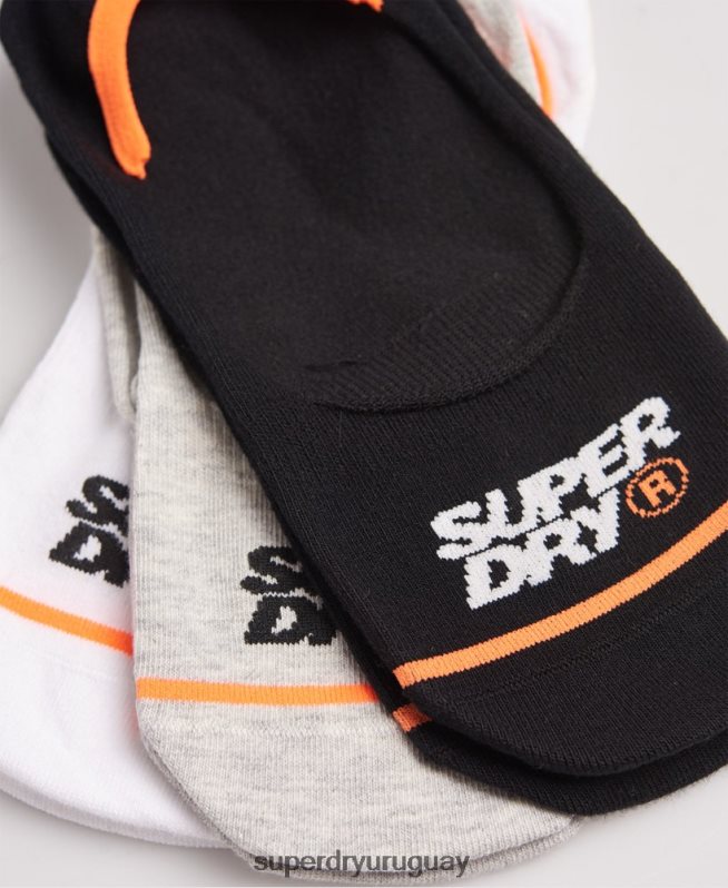 uy Superdry hombres calcetines deportivos invisibles de algodón orgánico blanco DT2N8Z1854 accesorios