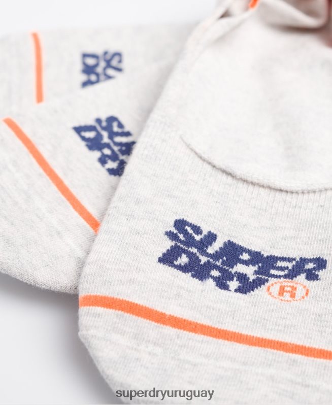 uy Superdry hombres calcetines deportivos invisibles gris DT2N8Z1855 accesorios