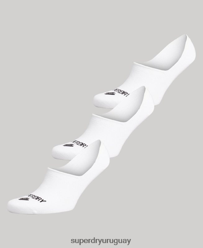 uy Superdry hombres calcetines invisibles coolmax blanco DT2N8Z1428 accesorios