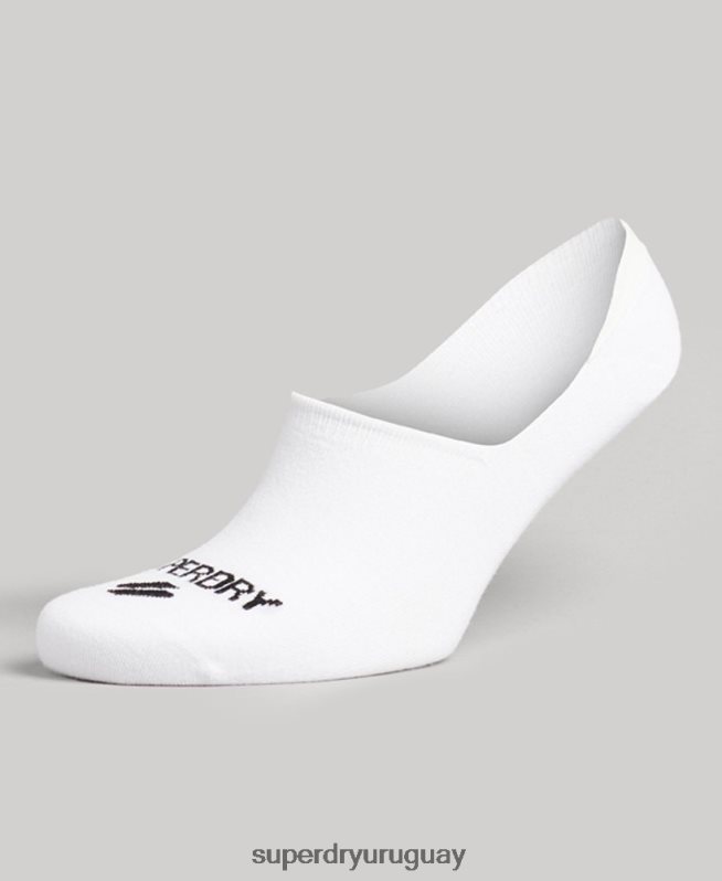 uy Superdry hombres calcetines invisibles coolmax blanco DT2N8Z1428 accesorios