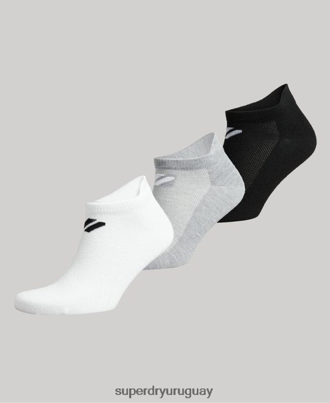 uy Superdry hombres calcetines tobilleros coolmax blanco DT2N8Z1424 accesorios