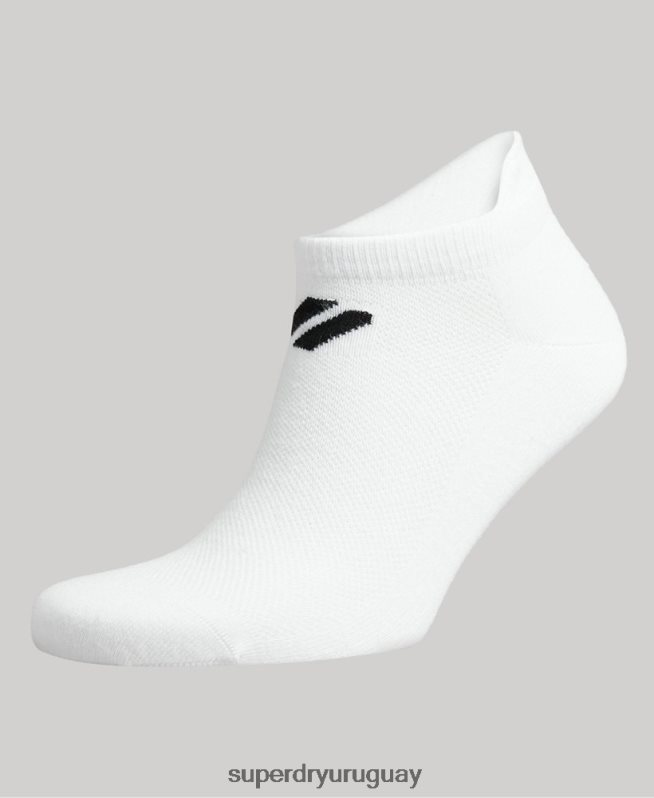 uy Superdry hombres calcetines tobilleros coolmax blanco DT2N8Z1424 accesorios