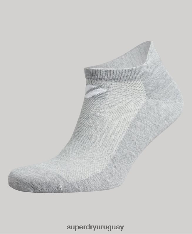 uy Superdry hombres calcetines tobilleros coolmax blanco DT2N8Z1424 accesorios