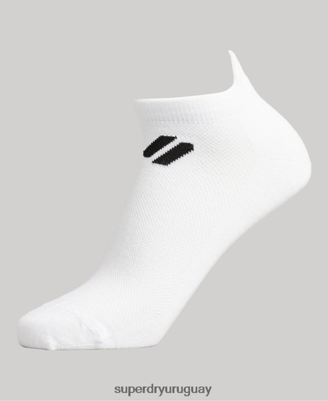 uy Superdry hombres calcetines tobilleros coolmax blanco DT2N8Z1432 accesorios