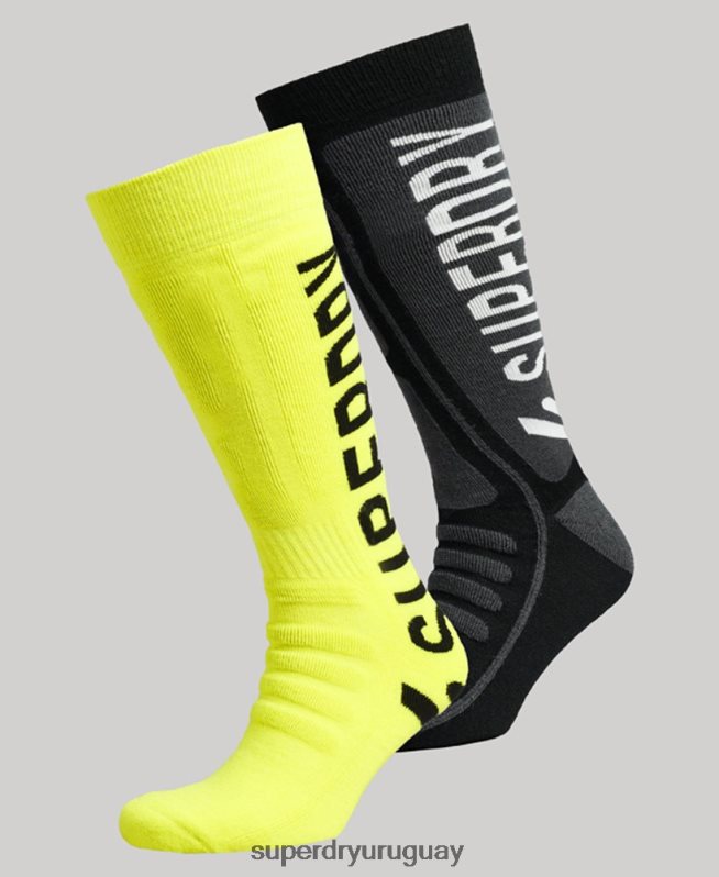 uy Superdry hombres paquete de 2 calcetines de nieve multi DT2N8Z1389 accesorios