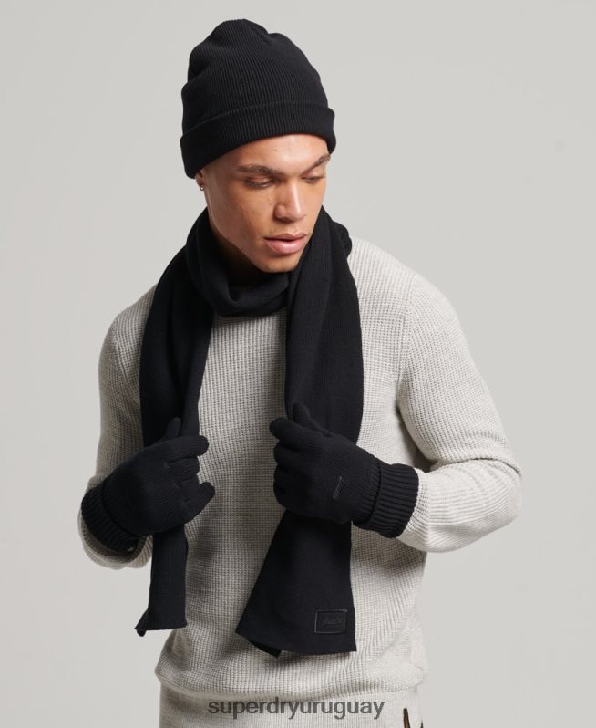 uy Superdry hombres conjunto de accesorios con logotipo vintage negro DT2N8Z1674 accesorios