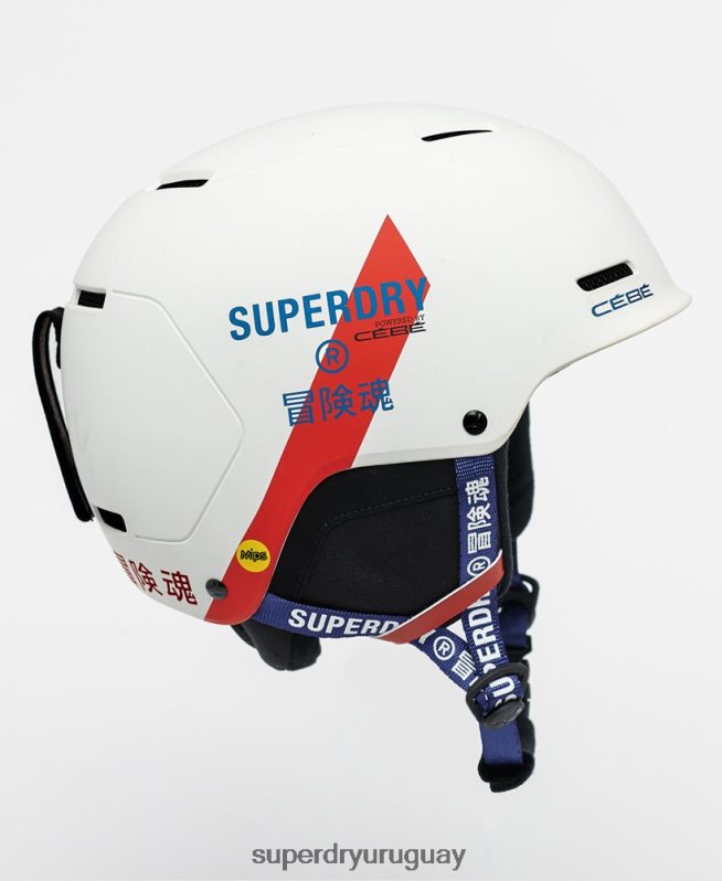 uy Superdry hombres casco cebe pow mips blanco DT2N8Z1396 accesorios