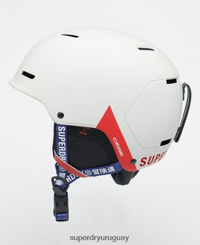 uy Superdry hombres casco cebe pow mips blanco DT2N8Z1396 accesorios