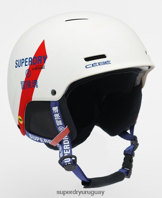 uy Superdry hombres casco cebe pow mips blanco DT2N8Z1396 accesorios