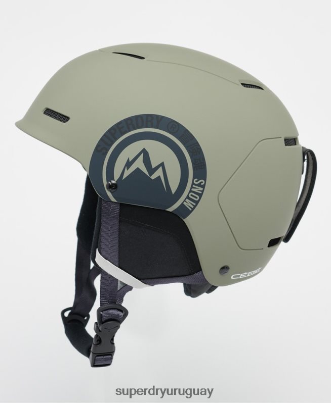 uy Superdry hombres casco cebe pow mips verde DT2N8Z1398 accesorios