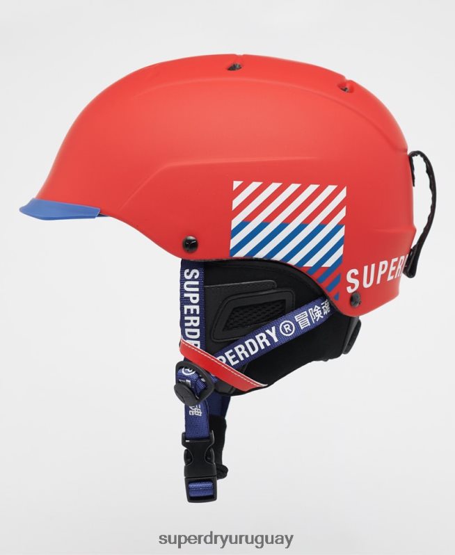 uy Superdry hombres cebe concurso visera último casco rojo DT2N8Z1402 accesorios