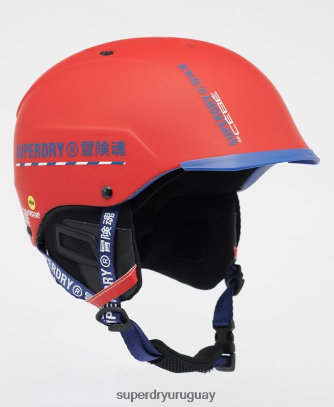 uy Superdry hombres cebe concurso visera último casco rojo DT2N8Z1402 accesorios