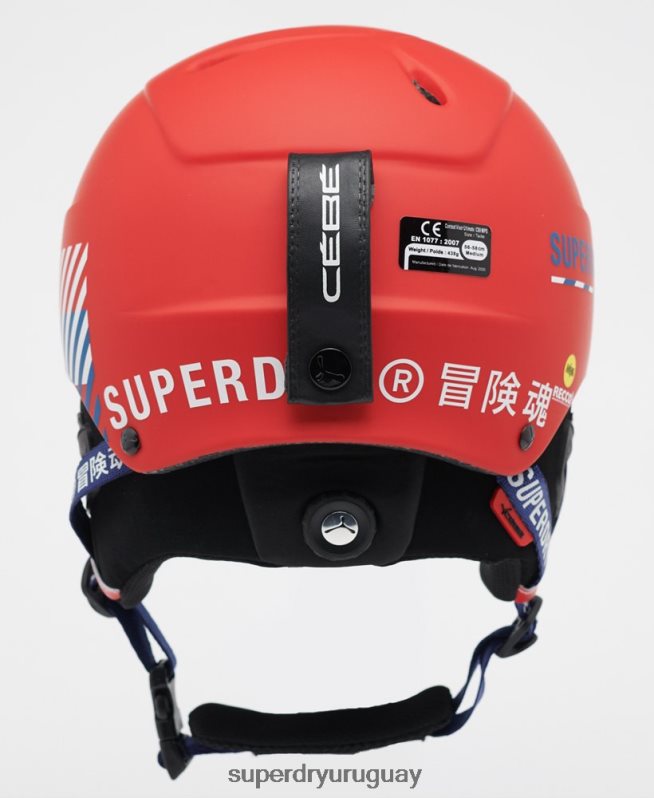 uy Superdry hombres cebe concurso visera último casco rojo DT2N8Z1402 accesorios