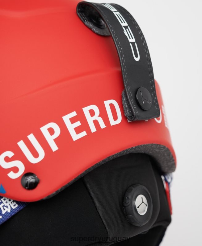 uy Superdry hombres cebe concurso visera último casco rojo DT2N8Z1402 accesorios