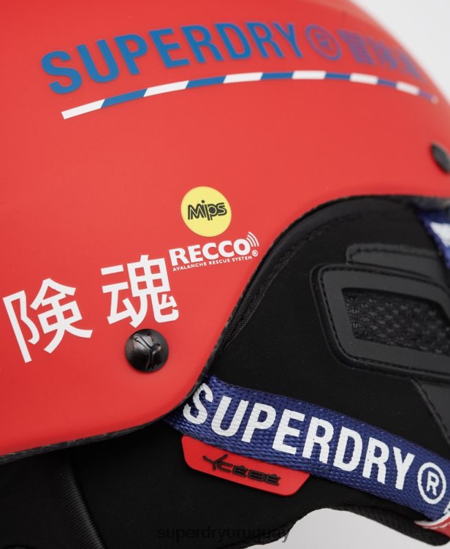 uy Superdry hombres cebe concurso visera último casco rojo DT2N8Z1402 accesorios