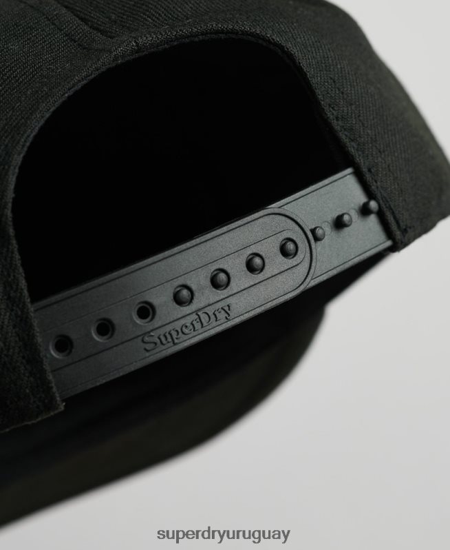 uy Superdry hombres gorra b-boy con gráfico negro DT2N8Z1647 accesorios