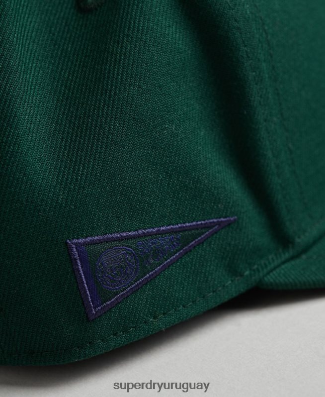 uy Superdry hombres gorra b-boy con gráfico verde DT2N8Z1676 accesorios