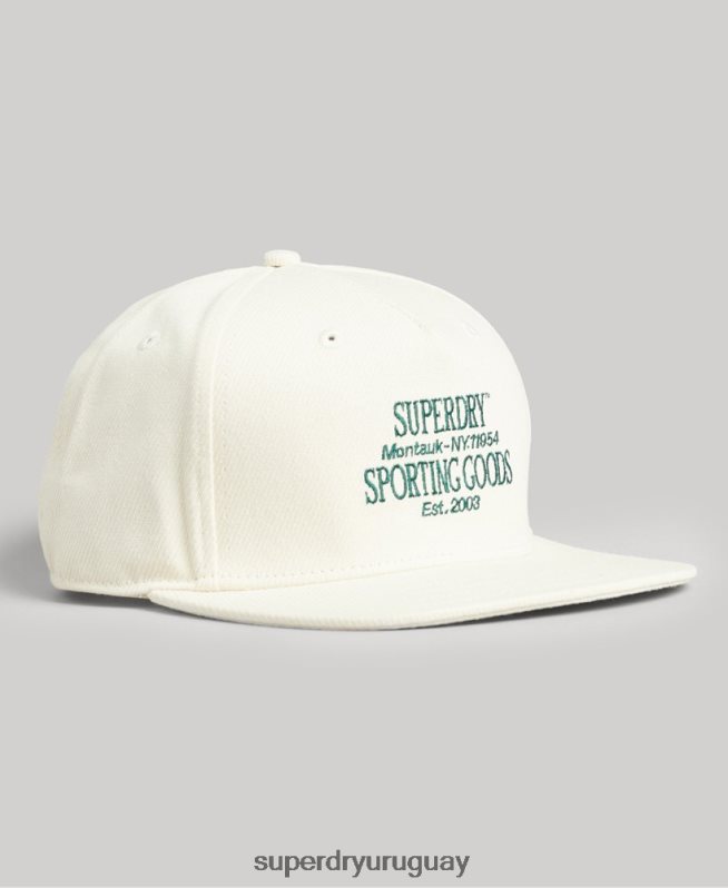 uy Superdry hombres gorra b-boy crema DT2N8Z1643 accesorios