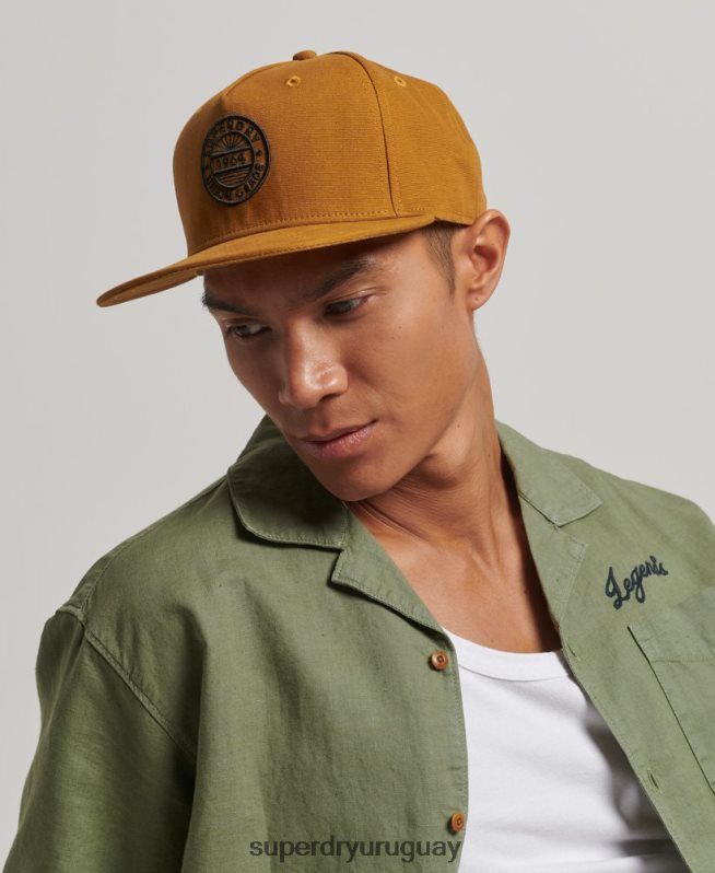 uy Superdry hombres gorra b-boy marrón DT2N8Z1631 accesorios