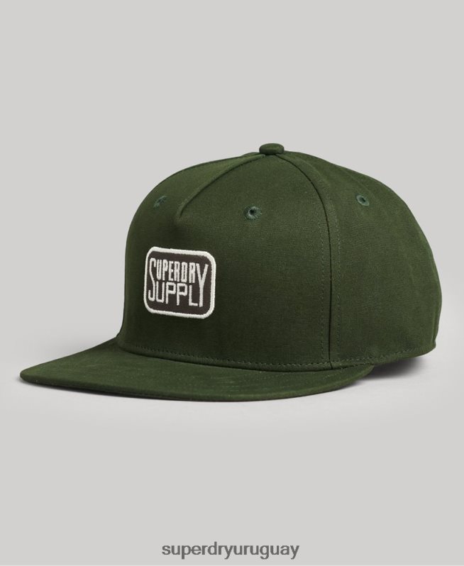 uy Superdry hombres gorra b-boy verde DT2N8Z1746 accesorios