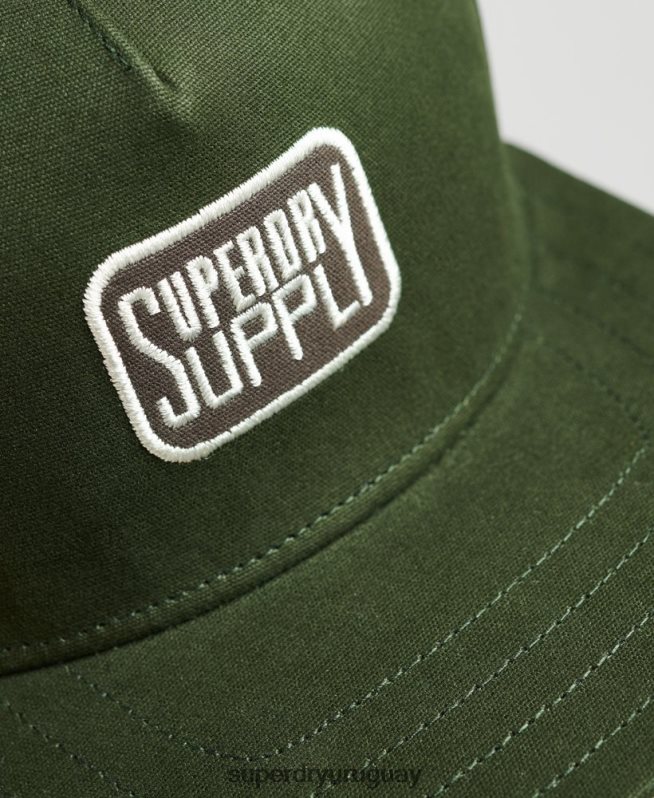 uy Superdry hombres gorra b-boy verde DT2N8Z1746 accesorios