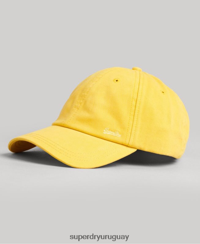 uy Superdry hombres gorra bordada vintage amarillo DT2N8Z1748 accesorios