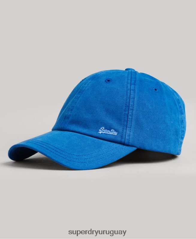 uy Superdry hombres gorra bordada vintage azul DT2N8Z1625 accesorios