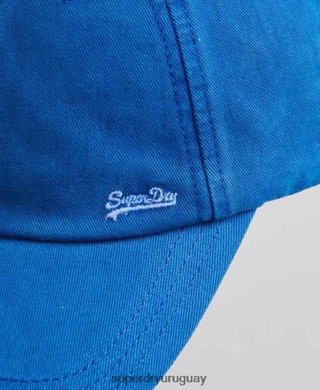 uy Superdry hombres gorra bordada vintage azul DT2N8Z1625 accesorios