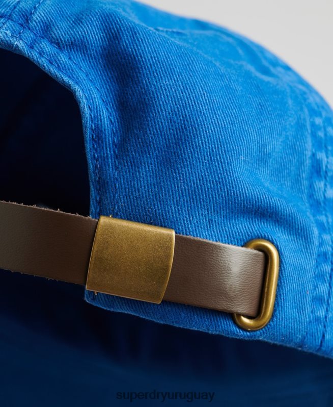 uy Superdry hombres gorra bordada vintage azul DT2N8Z1625 accesorios