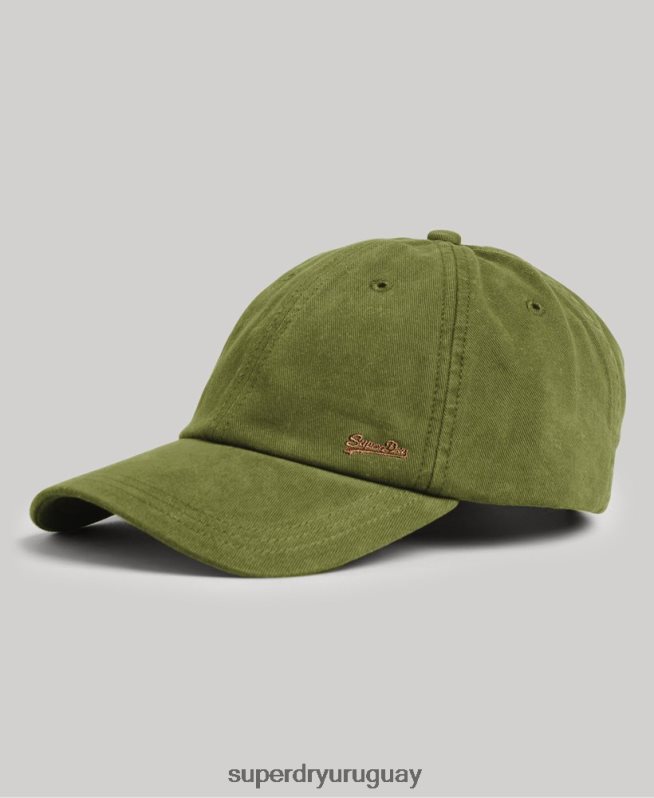 uy Superdry hombres gorra bordada vintage caqui DT2N8Z1615 accesorios