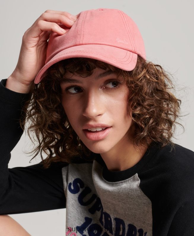 uy Superdry hombres gorra bordada vintage coral DT2N8Z1774 accesorios