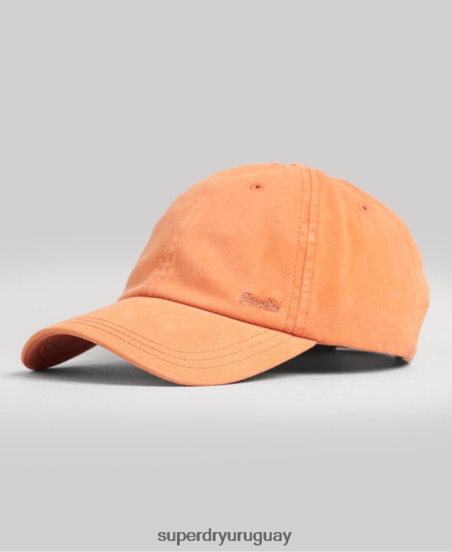 uy Superdry hombres gorra bordada vintage naranja DT2N8Z1635 accesorios