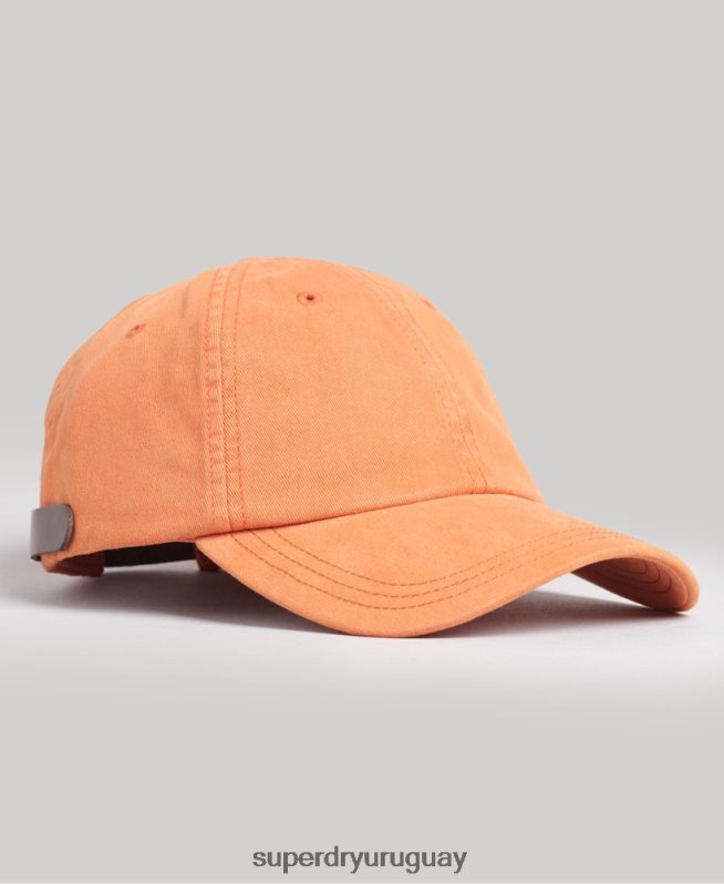 uy Superdry hombres gorra bordada vintage naranja DT2N8Z1635 accesorios