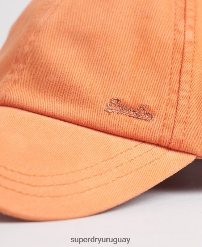 uy Superdry hombres gorra bordada vintage naranja DT2N8Z1635 accesorios