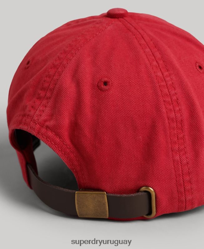 uy Superdry hombres gorra bordada vintage rojo DT2N8Z1644 accesorios