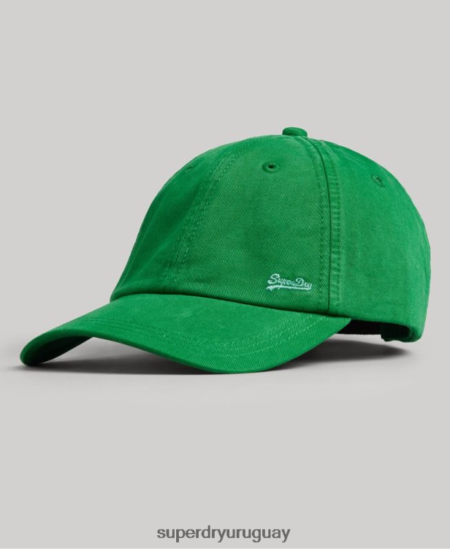 uy Superdry hombres gorra bordada vintage verde DT2N8Z1670 accesorios