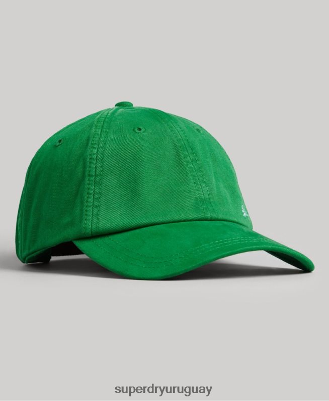 uy Superdry hombres gorra bordada vintage verde DT2N8Z1670 accesorios