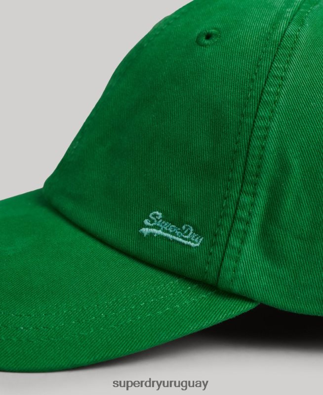 uy Superdry hombres gorra bordada vintage verde DT2N8Z1670 accesorios