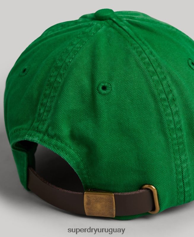 uy Superdry hombres gorra bordada vintage verde DT2N8Z1670 accesorios
