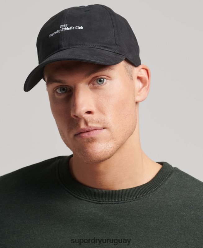 uy Superdry hombres gorra de béisbol esencial negro DT2N8Z1626 accesorios