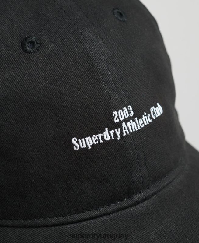 uy Superdry hombres gorra de béisbol esencial negro DT2N8Z1626 accesorios