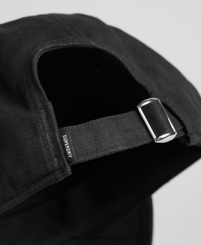 uy Superdry hombres gorra de béisbol esencial negro DT2N8Z1626 accesorios
