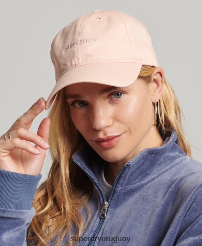 uy Superdry hombres gorra de béisbol esencial rosa DT2N8Z1657 accesorios