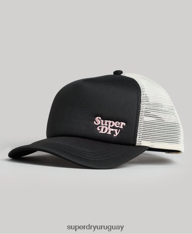 uy Superdry hombres gorra de camionero marcador gris oscuro DT2N8Z1720 accesorios