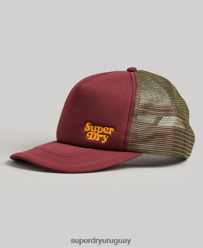 uy Superdry hombres gorra de camionero marcador rojo DT2N8Z1630 accesorios
