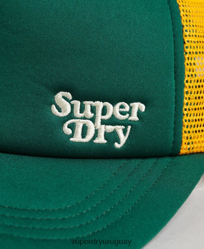 uy Superdry hombres gorra de camionero marcador verde DT2N8Z1660 accesorios